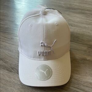 Puma White Baseball Cap